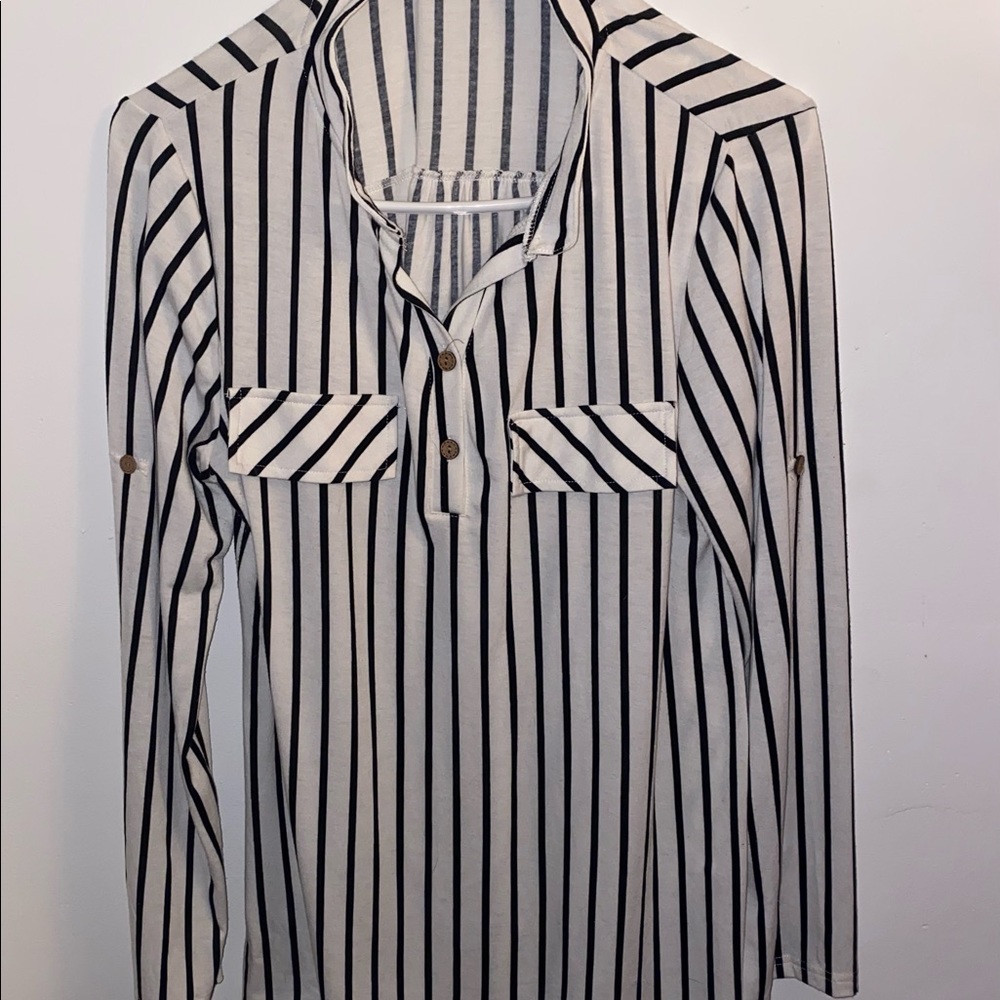 Black and White Stripped Shirt